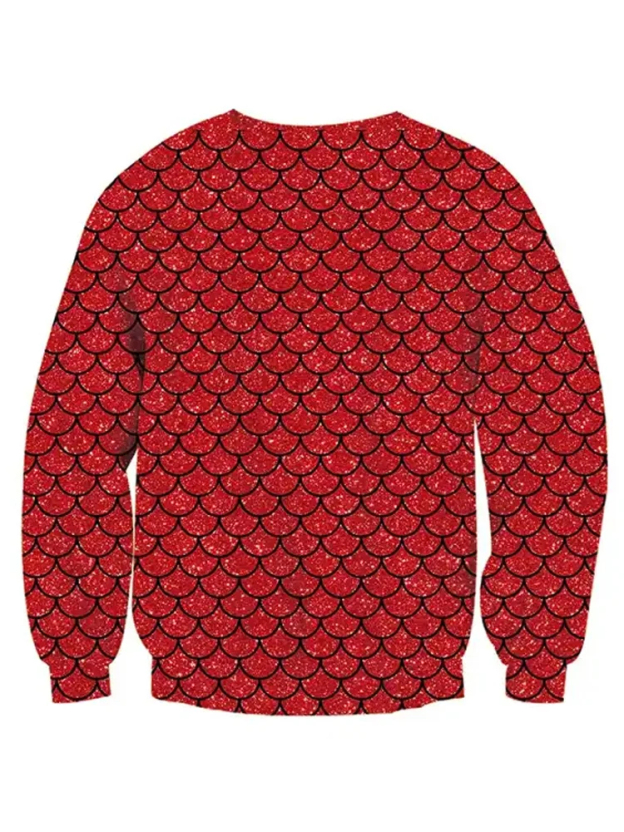 Men's Casual Art Graphic Long Sleeve Sweatshirt