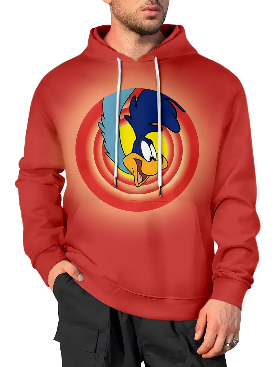 Men's Casual Art Cartoon Graphic Hoodie