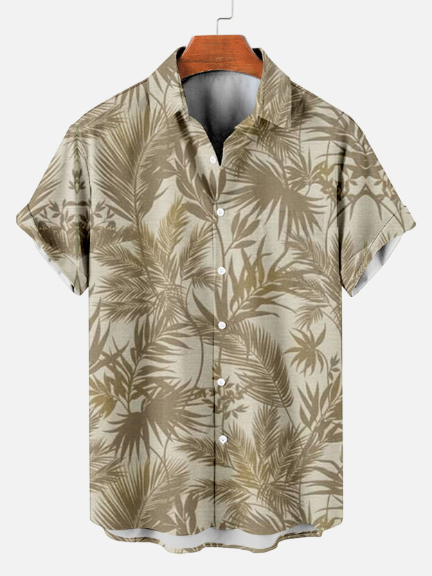 Men's Short Refreshing elegant hawaii Sleeve Shirt 