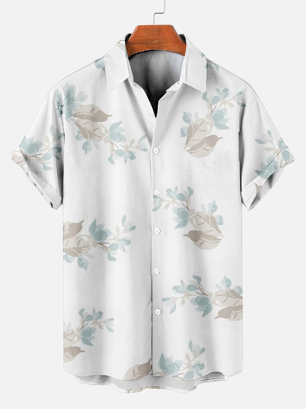 Men's Short Refreshing elegant hawaii Sleeve Shirt 