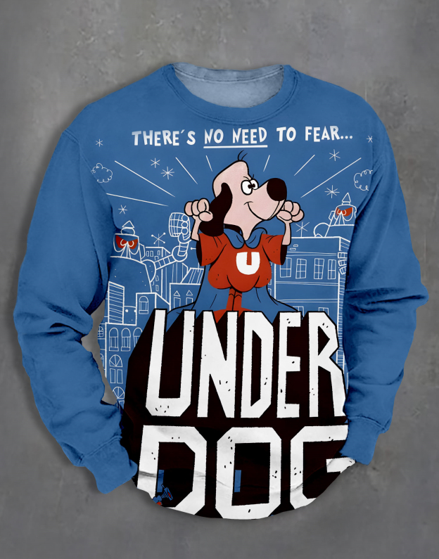 Men's Casual Classic Movie Graphic Long Sleeve Sweater