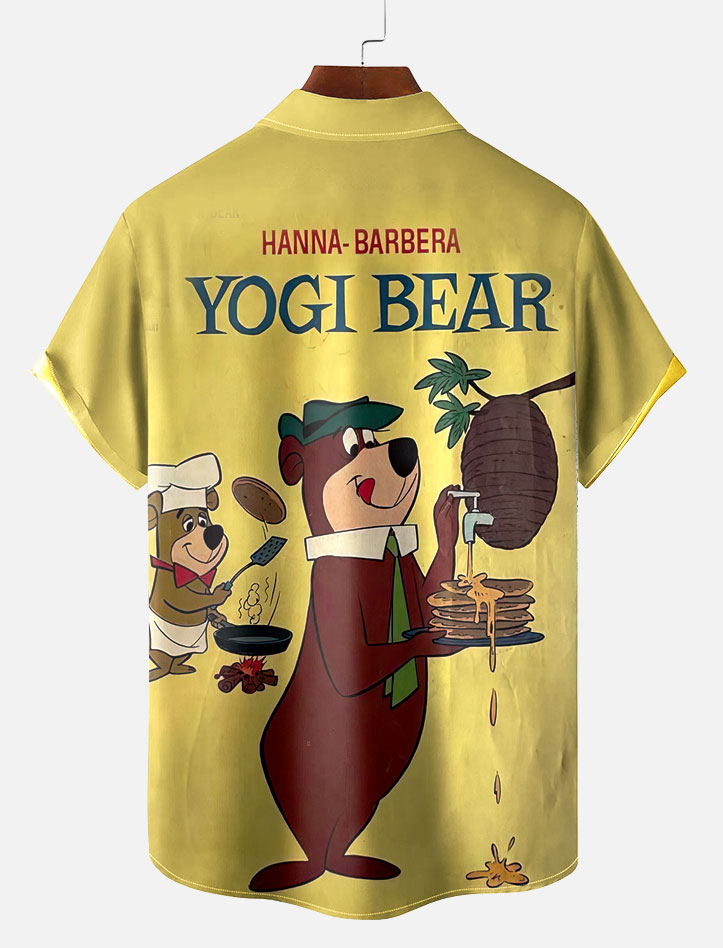 Men's Retro Comic Cartoon Classic Character Graphic Short Sleeve Shirt