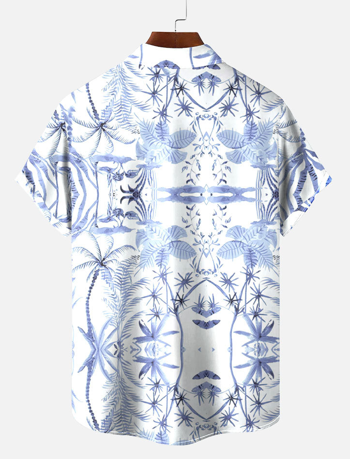 Men's Short Refreshing elegant hawaii Sleeve Shirt 