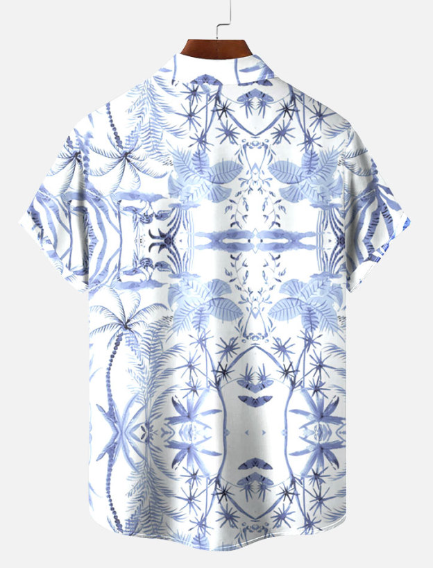 Men's Short Refreshing elegant hawaii Sleeve Shirt 