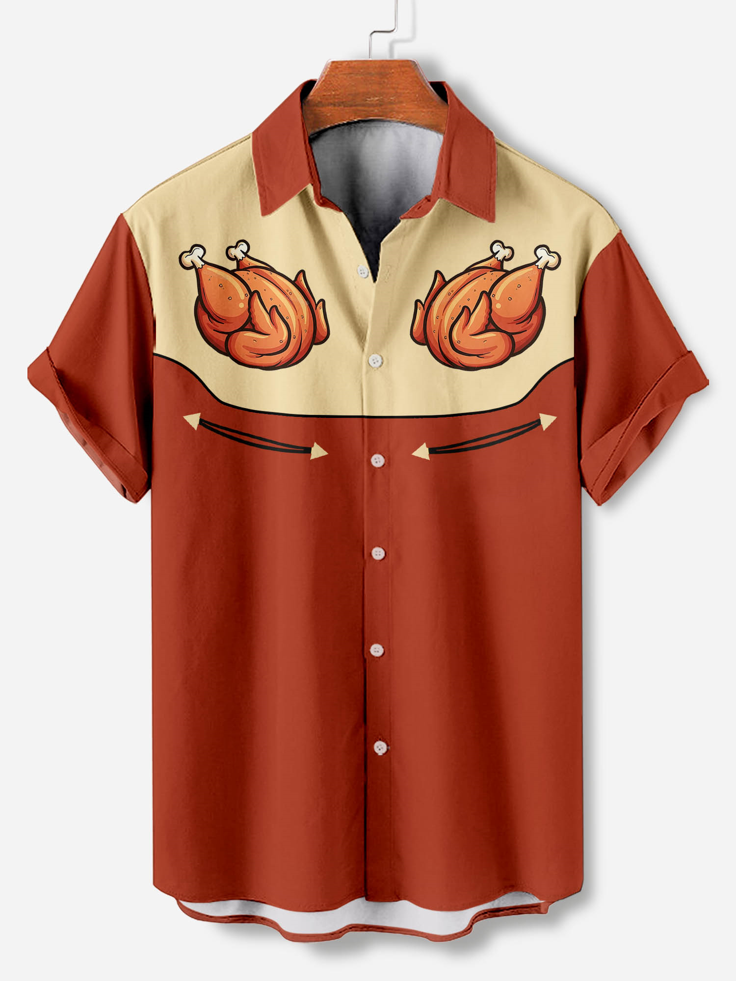 Men's Cartoon Art Graphic Short Sleeve Shirt