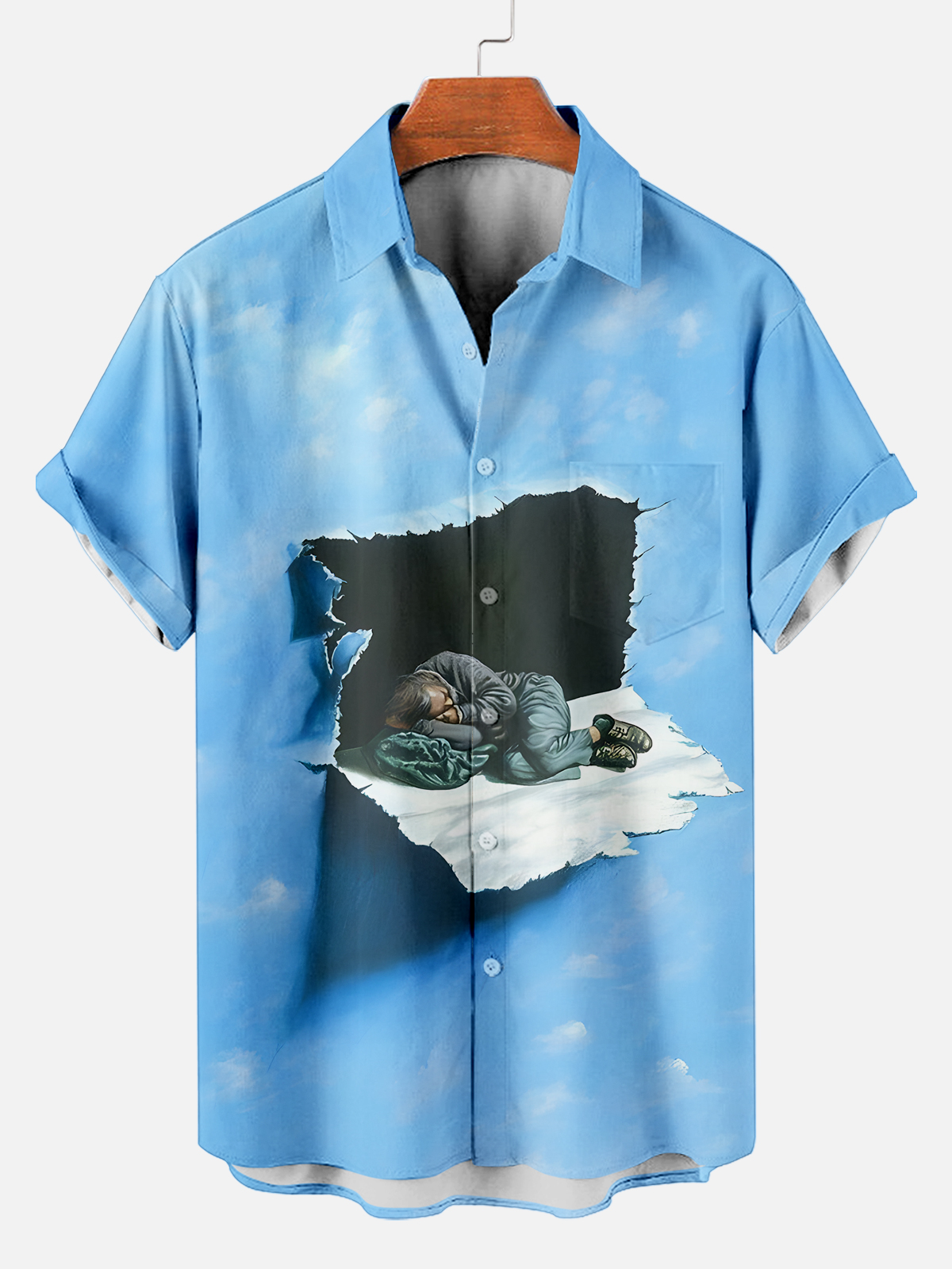 [Copy]Men's Vintage Witch Oil Painting Art Halloween Short Sleeve Shirt
