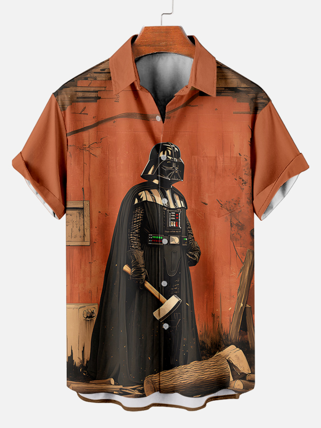 Men's Classic Movie Graphic Short Sleeve Shirt