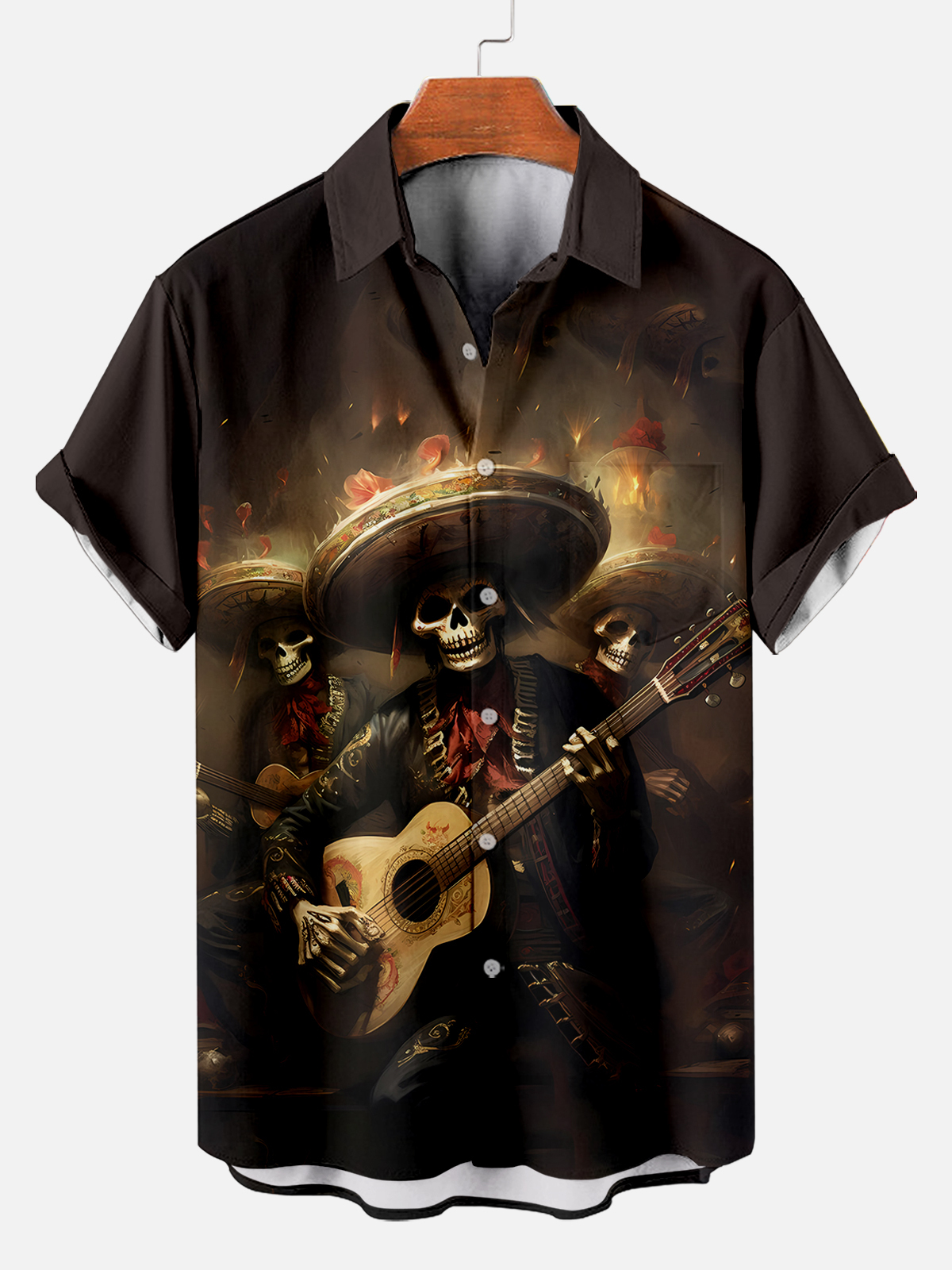 Men's Day of the Dead Graphic Short Sleeve Shirt