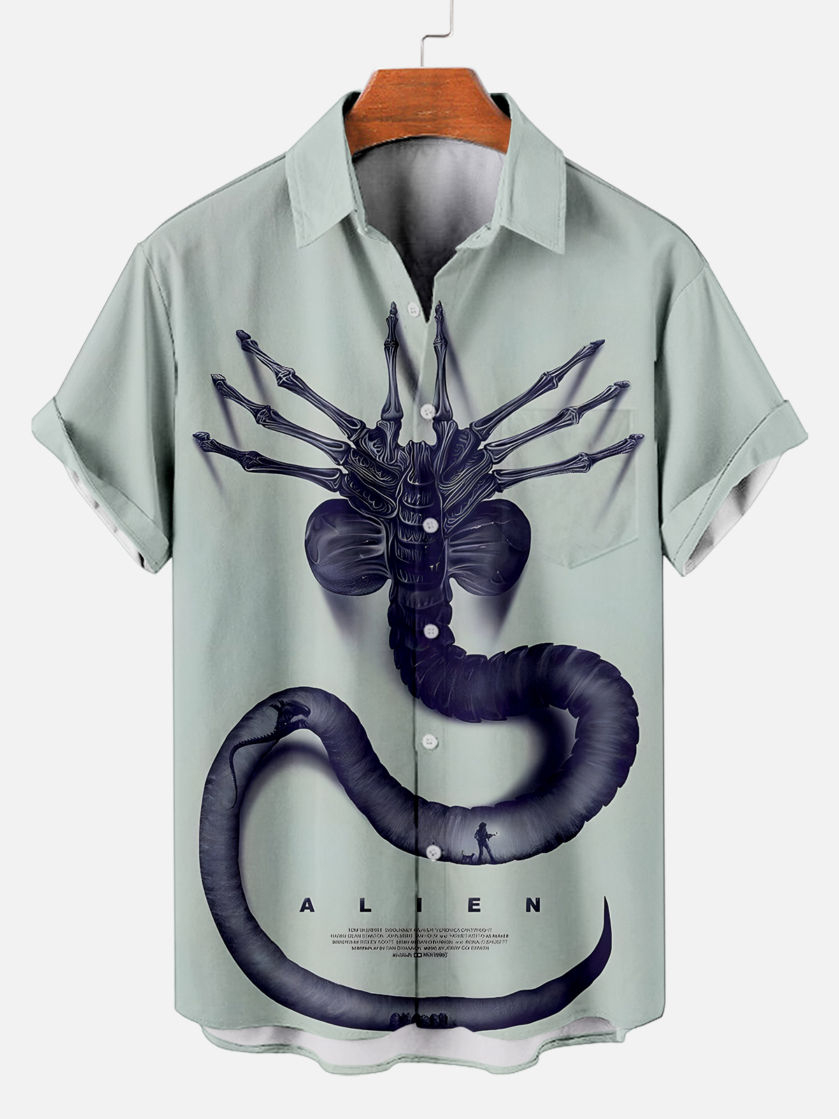 Men's Classic Movie Graphic Short Sleeve Shirt