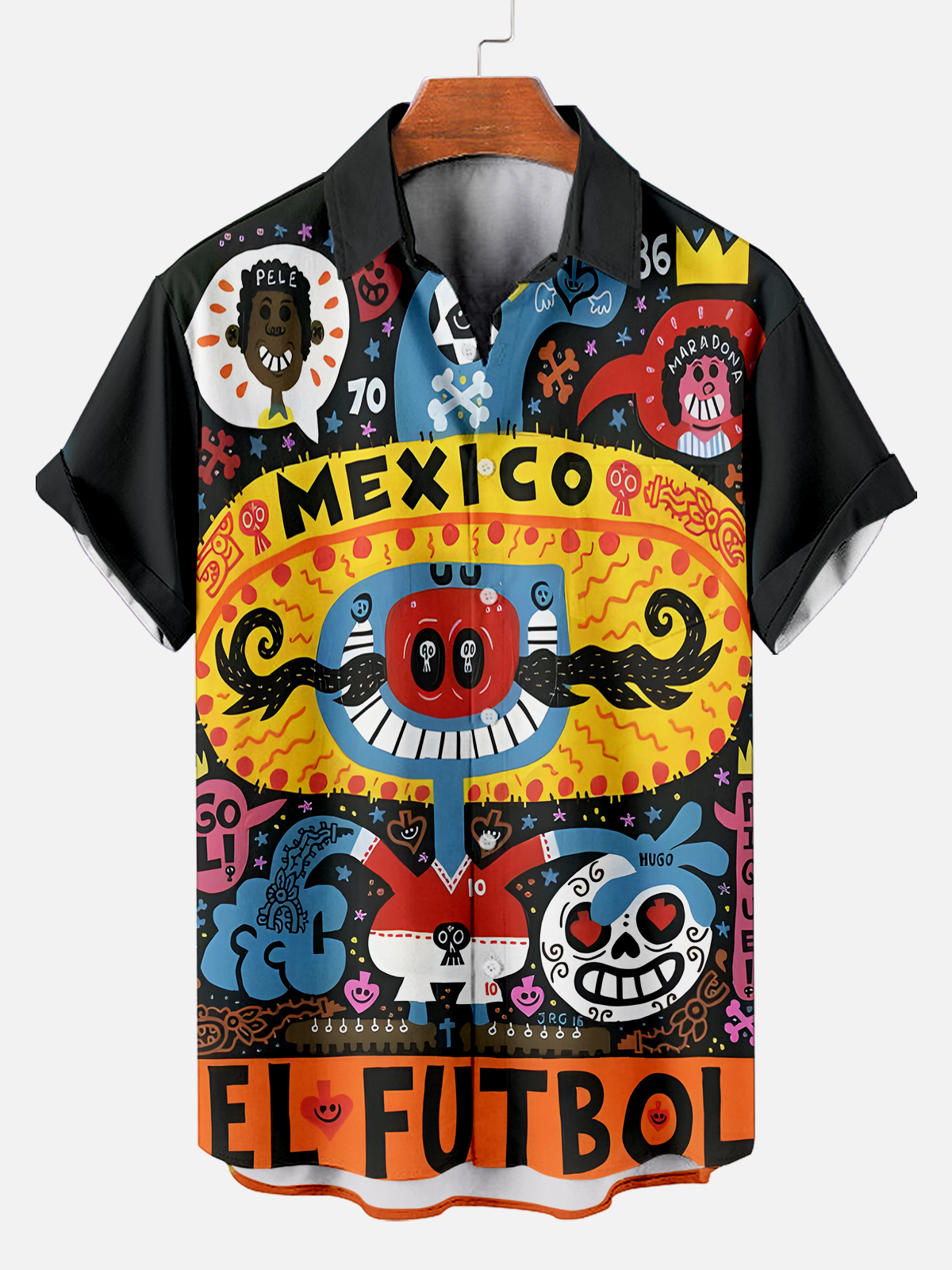 [Copy]Men's Vintage Witch Oil Painting Art Halloween Short Sleeve Shirt