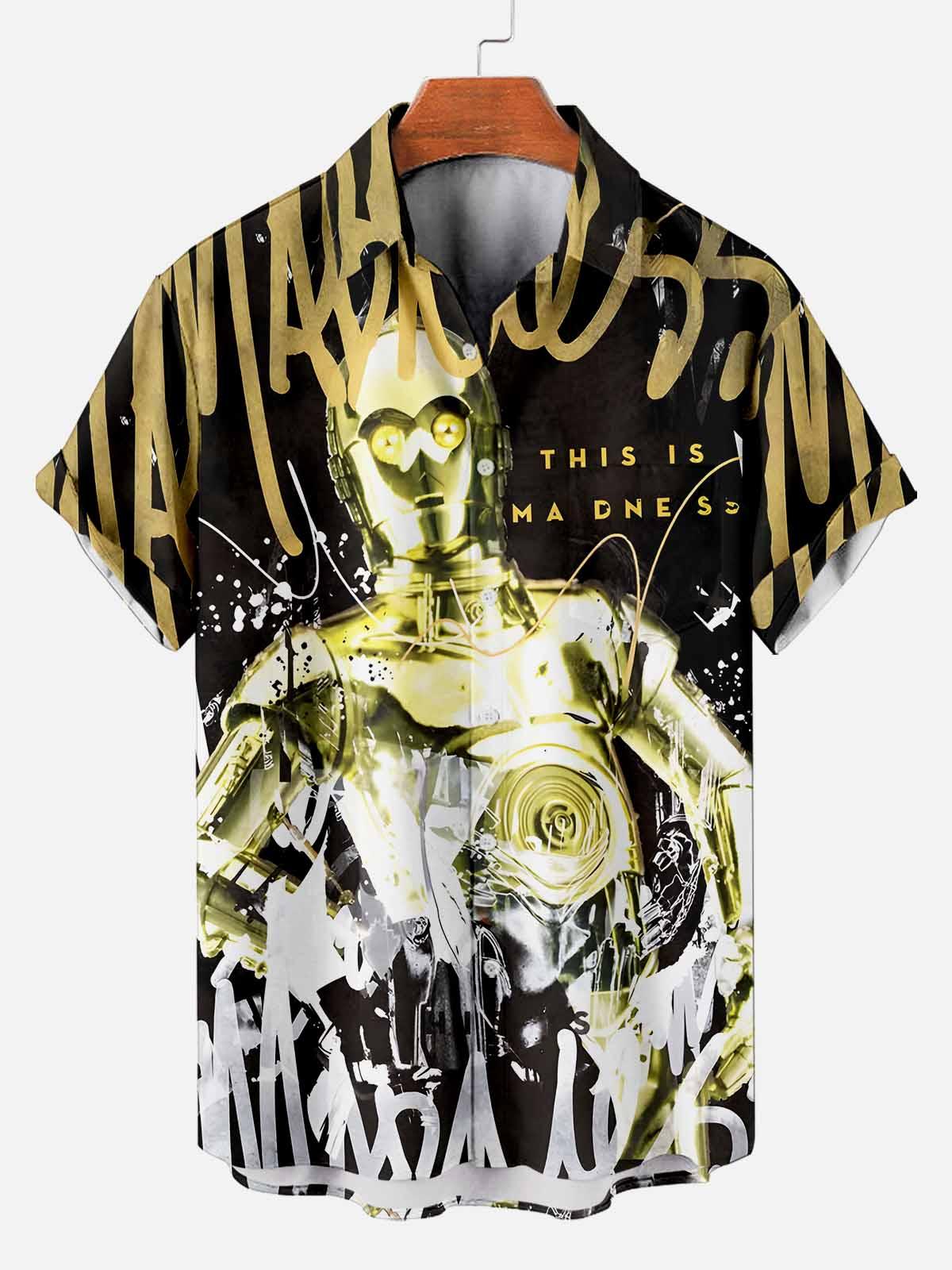 Men's Classic Movie Graphic Short Sleeve Shirt