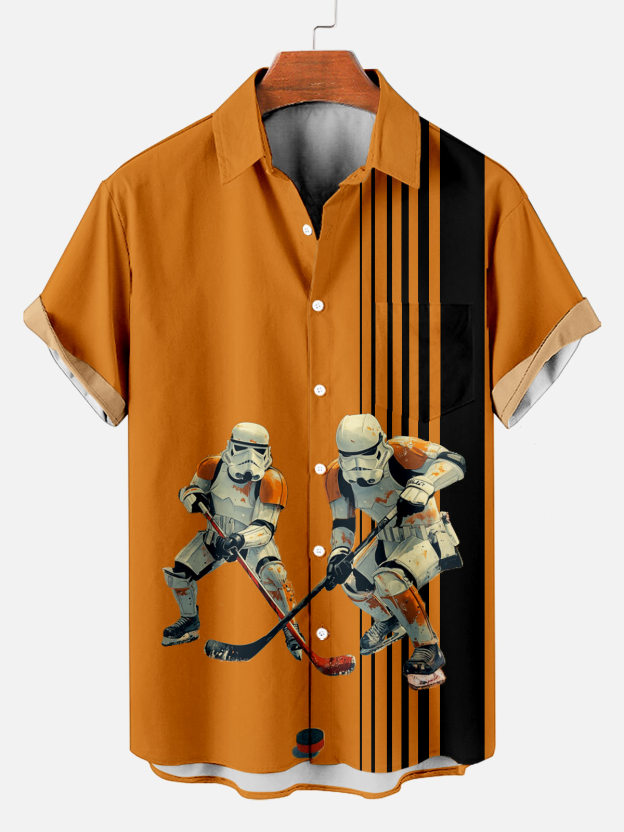 Men's Classic Movie Graphic Short Sleeve Shirt