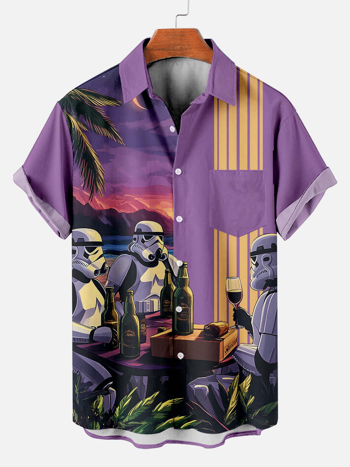 Men's Classic Movie Graphic Short Sleeve Shirt