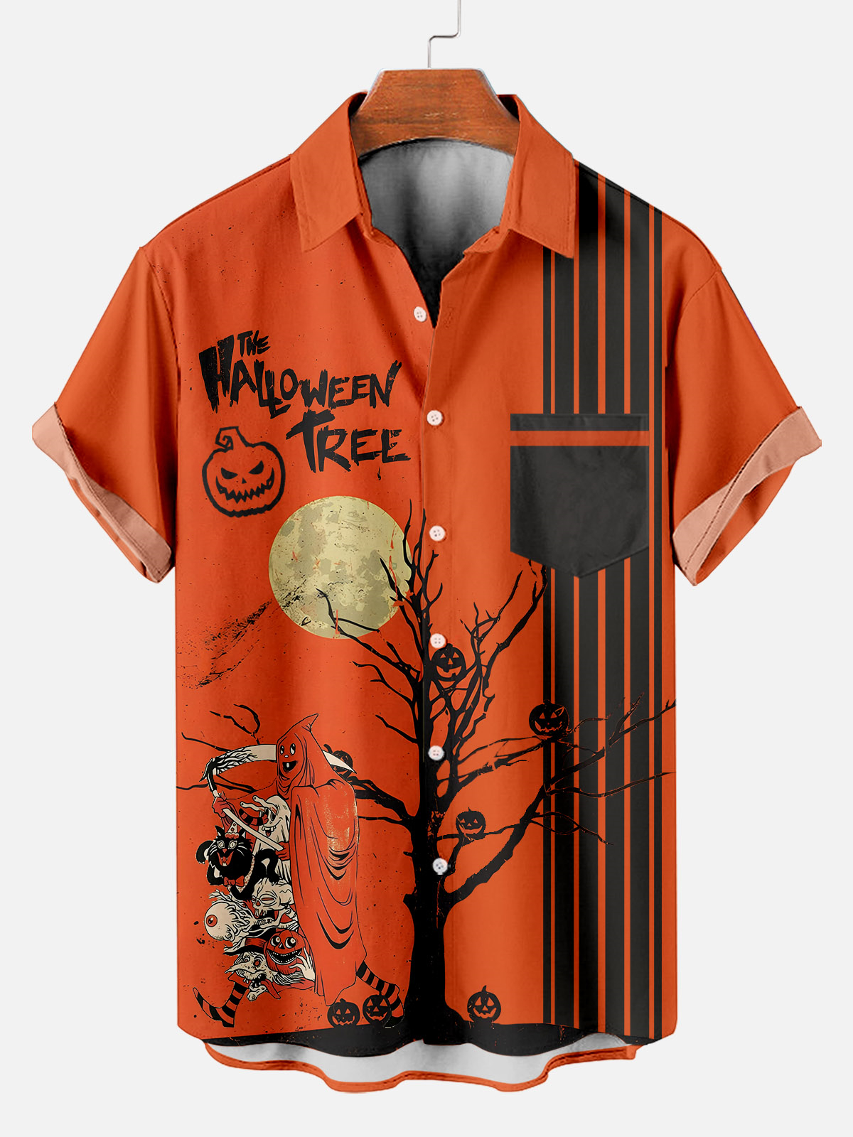 Men's Halloween Graphic Short Sleeve Shirt