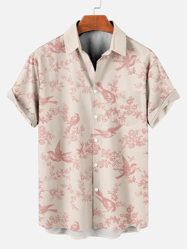 Men's Vintage Hawaiian Short Sleeve Shirt