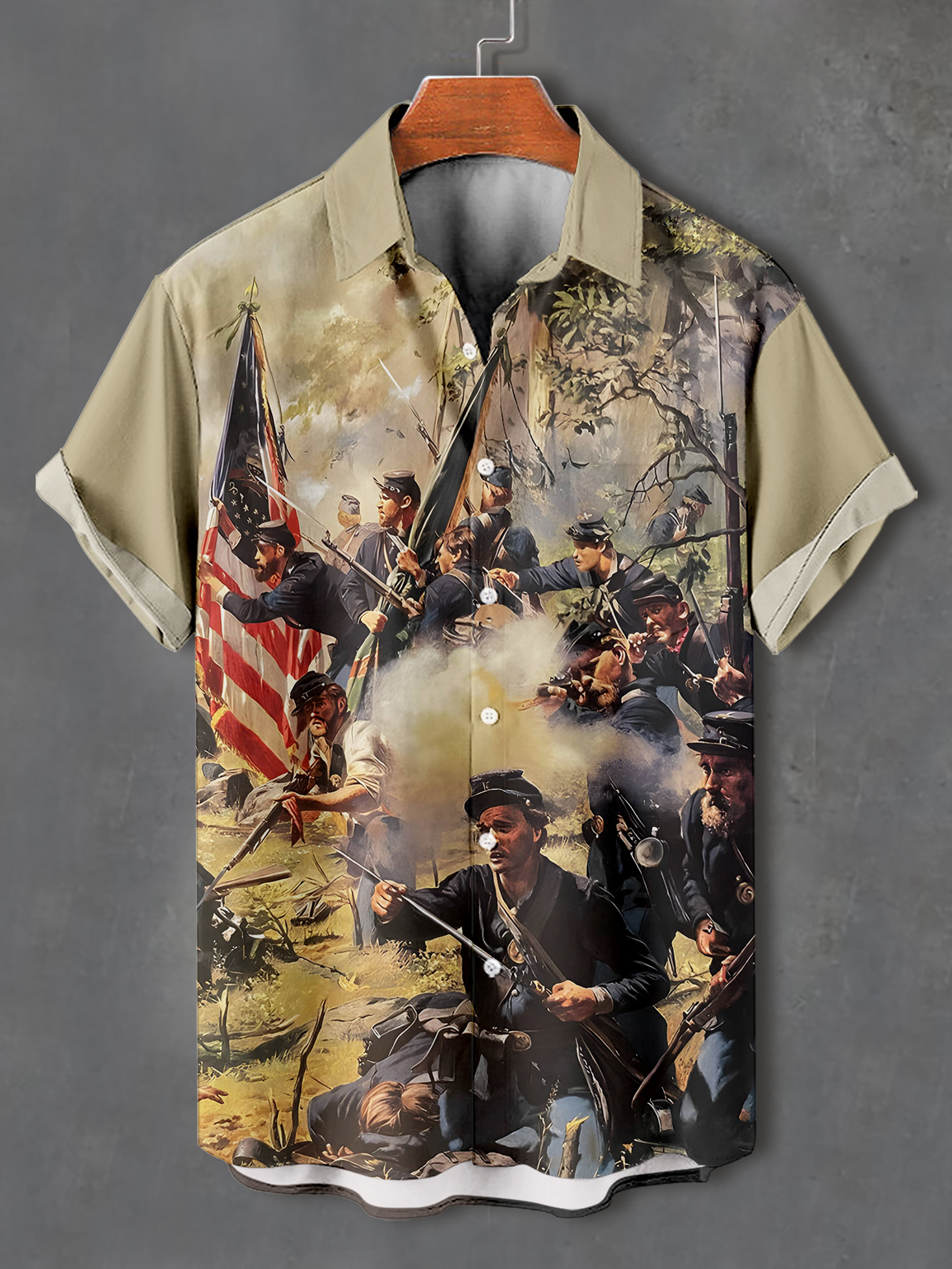 Men's Retro Graphic Short Sleeve Shirt