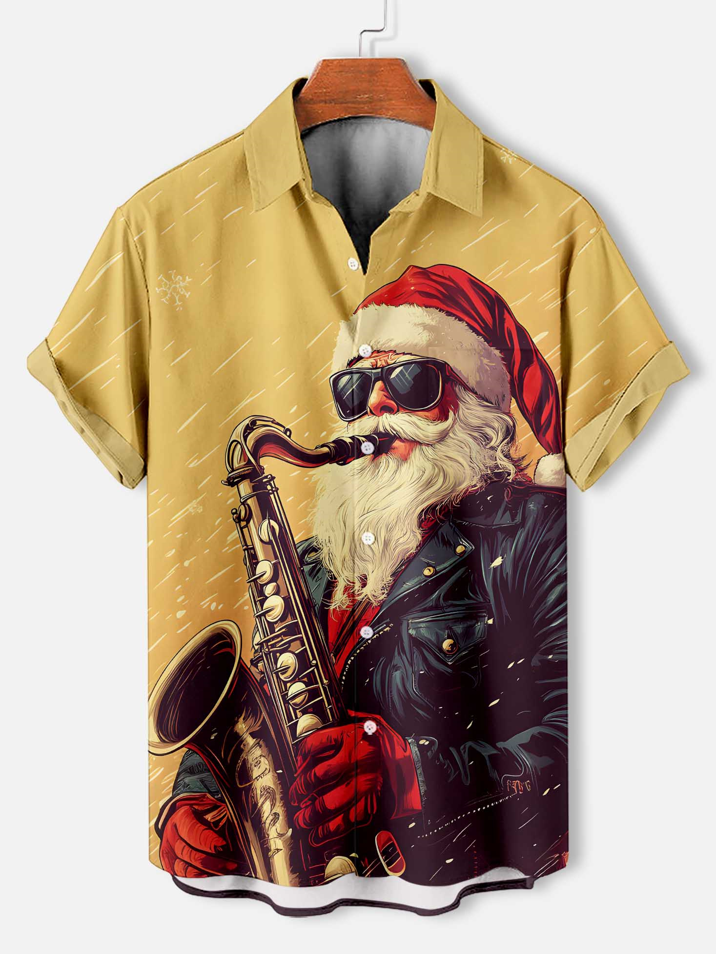 Men's Christmas Graphic Short Sleeve Shirt