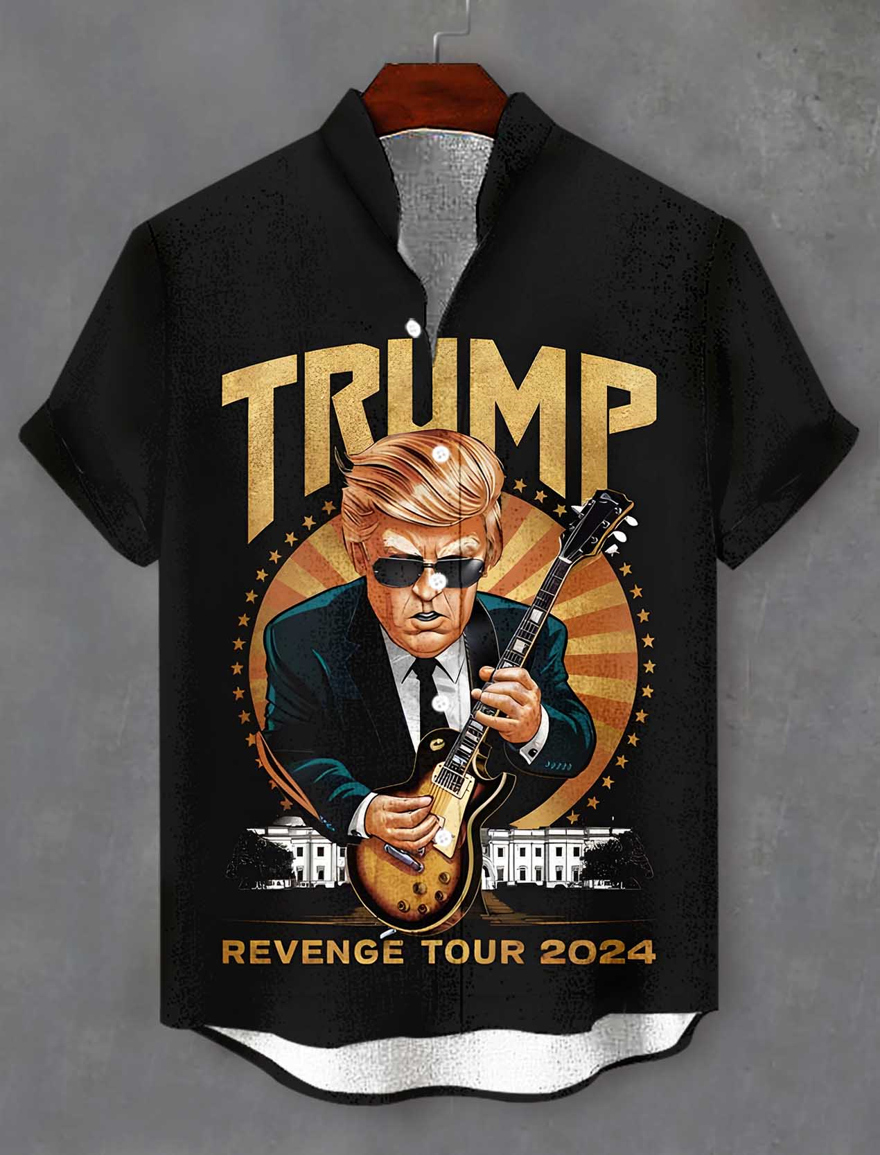 Men's Fun Cartoon Graphic Short Sleeve Shirt