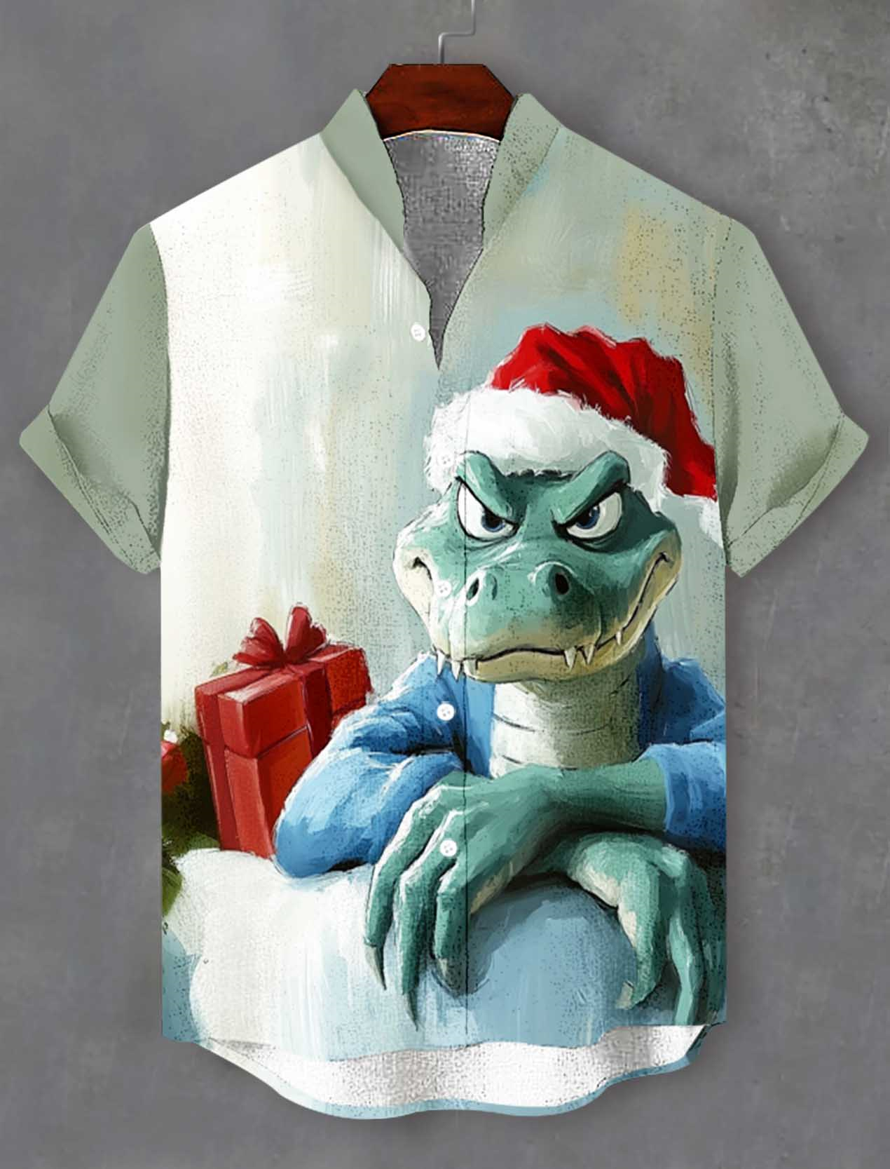 Men's Fun Animal Graphic Short Sleeve Shirt