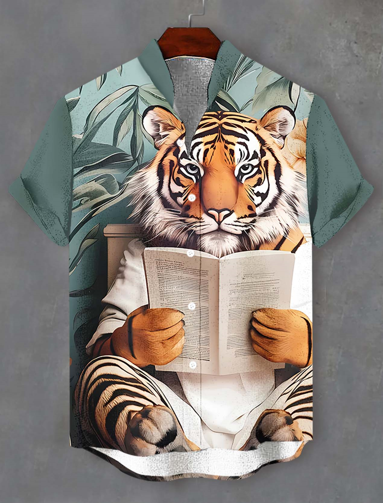 Men's Fun Animal Graphic Short Sleeve Shirt