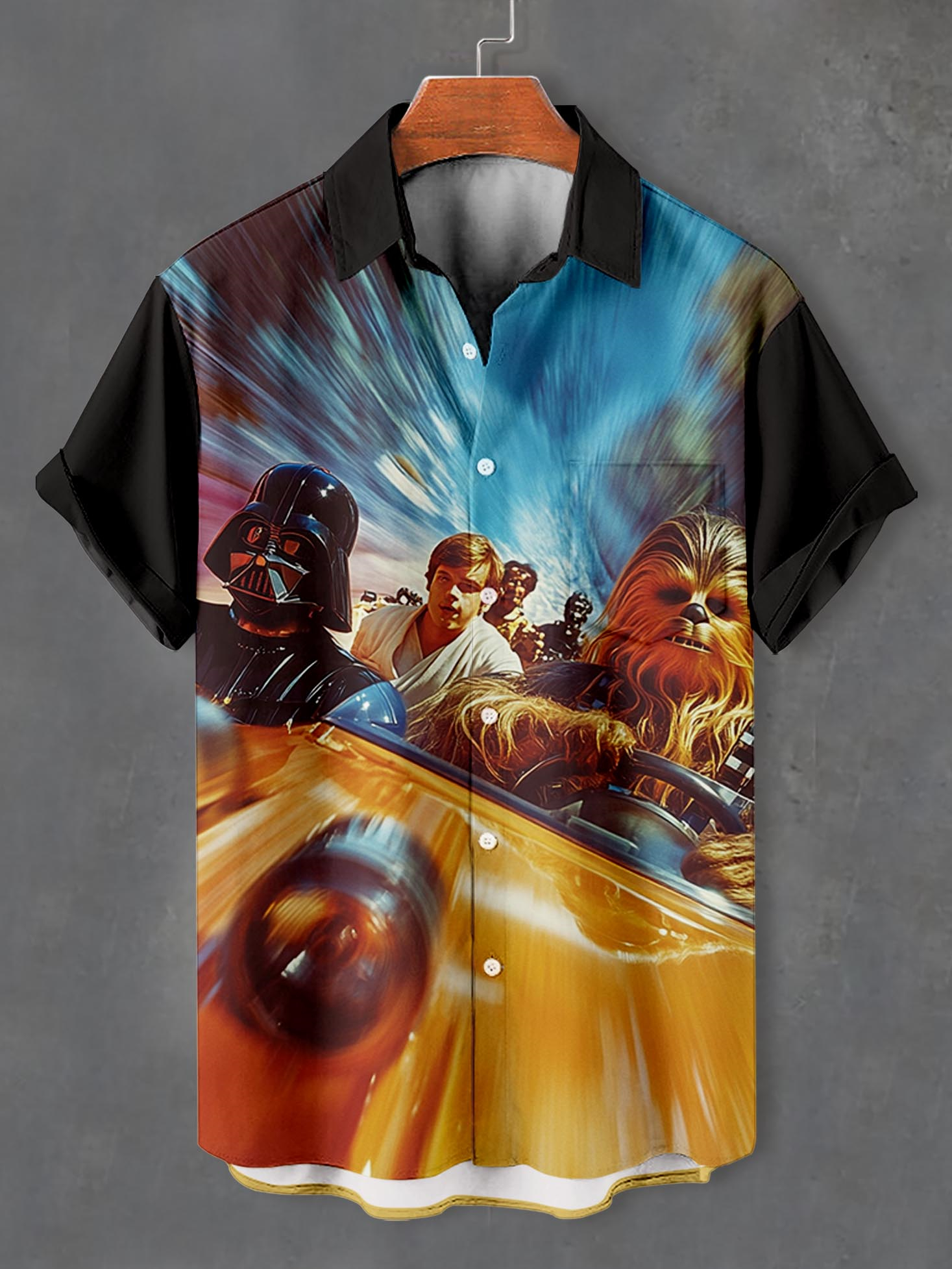 Men's Classic Movie Graphic Short Sleeve Shirt