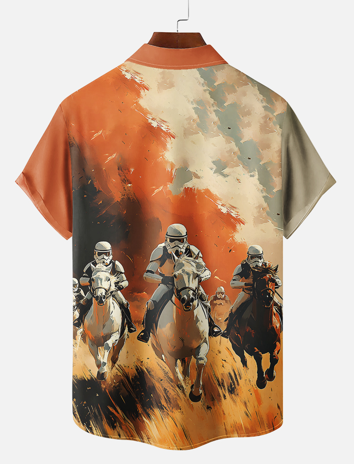 Men's Classic Movie Graphic Short Sleeve Shirt