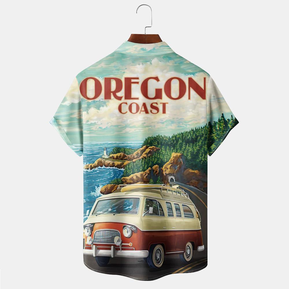 Vintage Magazine pattern short sleeved shirt