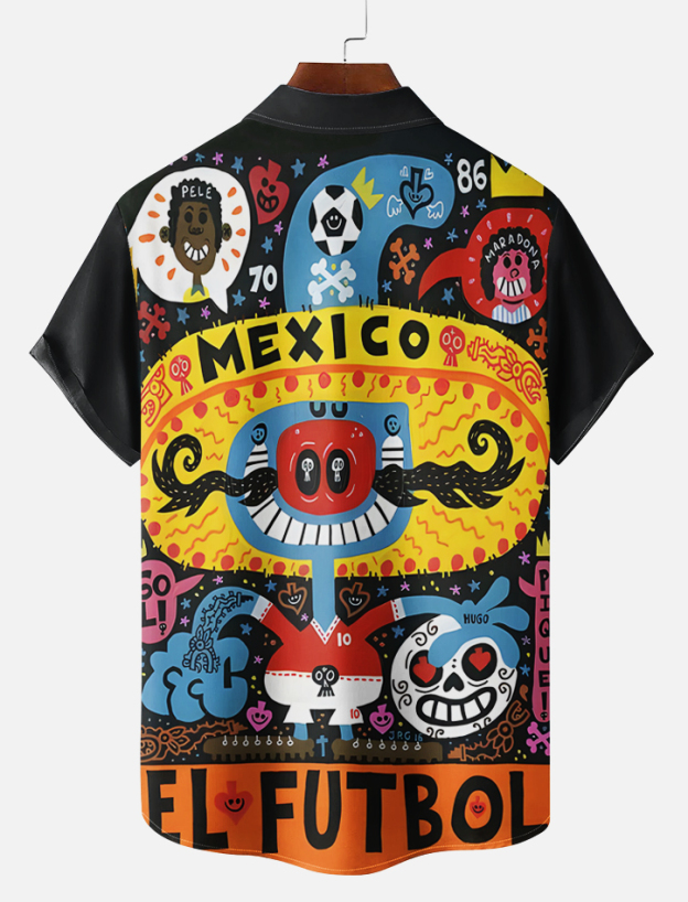 Men's Fun Illustrated Short Sleeve Shirt