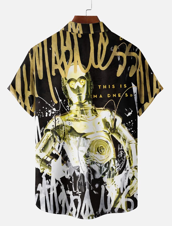 Men's Classic Movie Graphic Short Sleeve Shirt