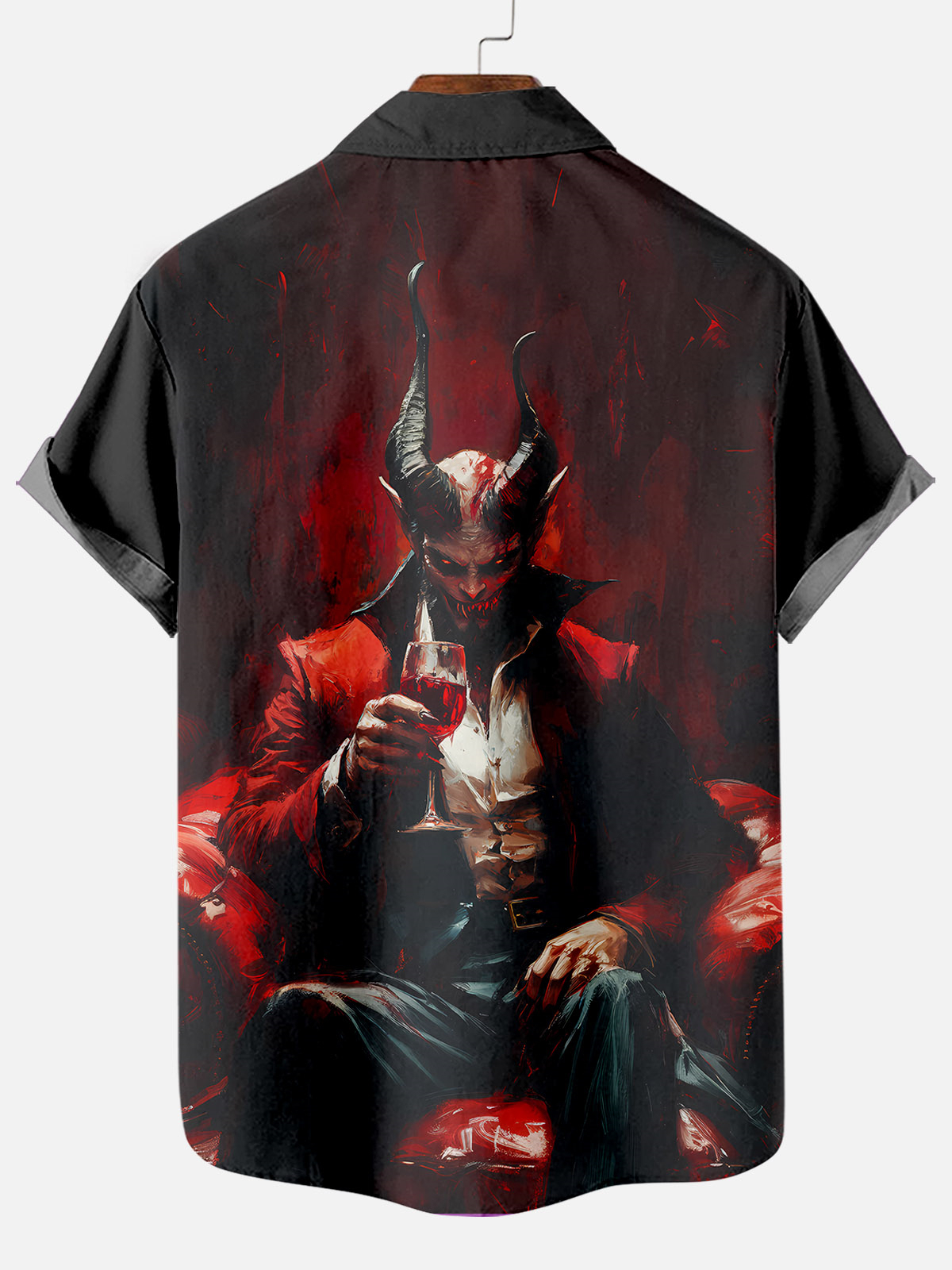 Men's Halloween Atmosphere Graphic Short Sleeve Shirt