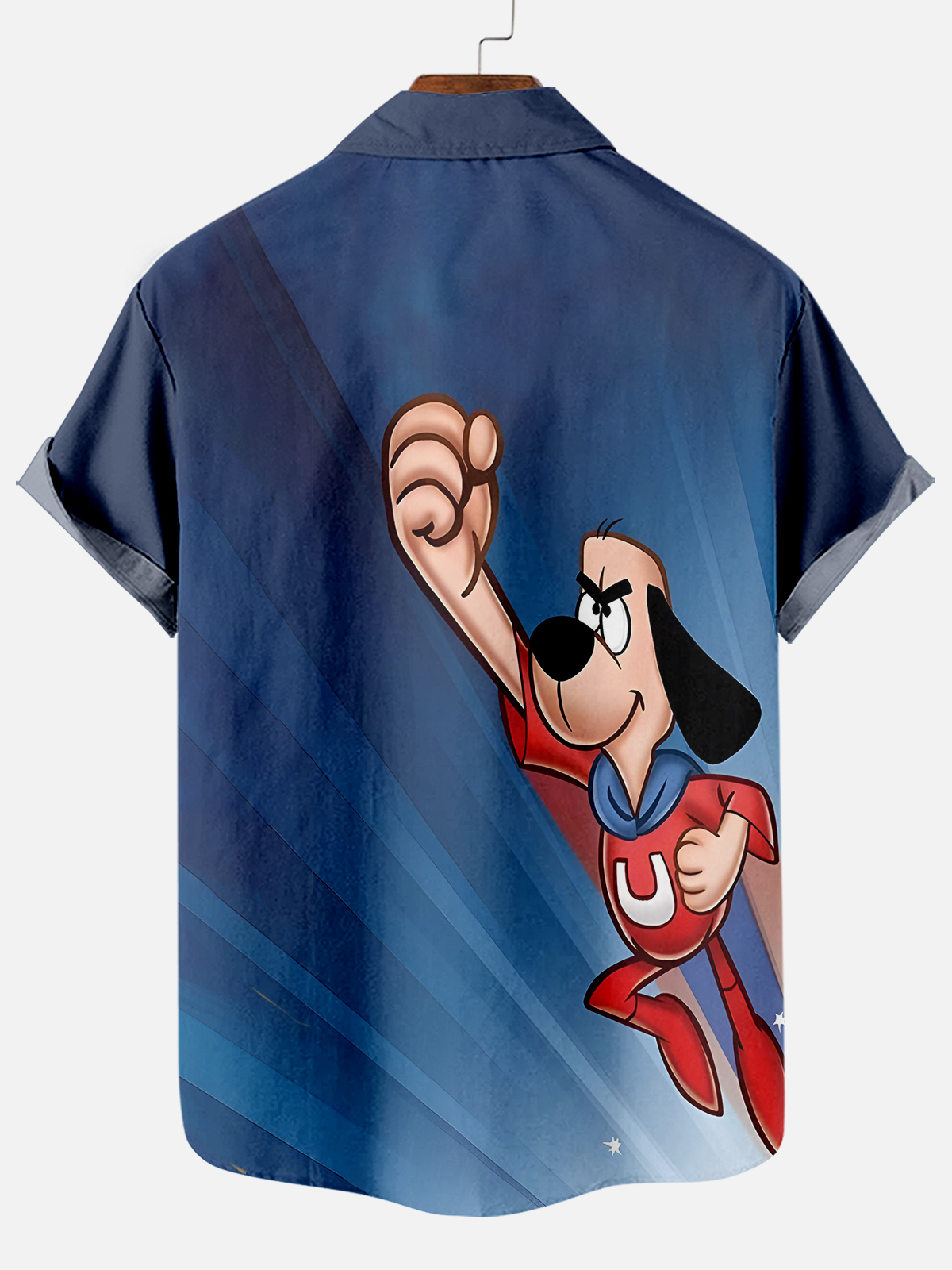 Men's Retro Cartoon Graphic Short Sleeve Shirt