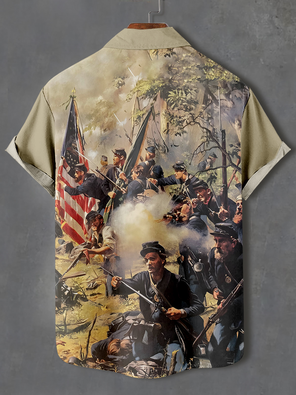 Men's Retro Graphic Short Sleeve Shirt