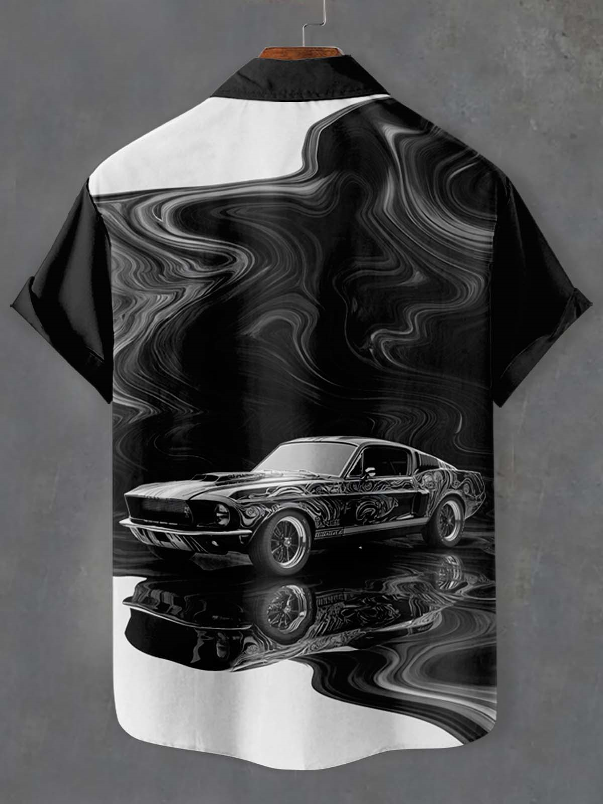 Men's Car Graphic Short Sleeve Shirt