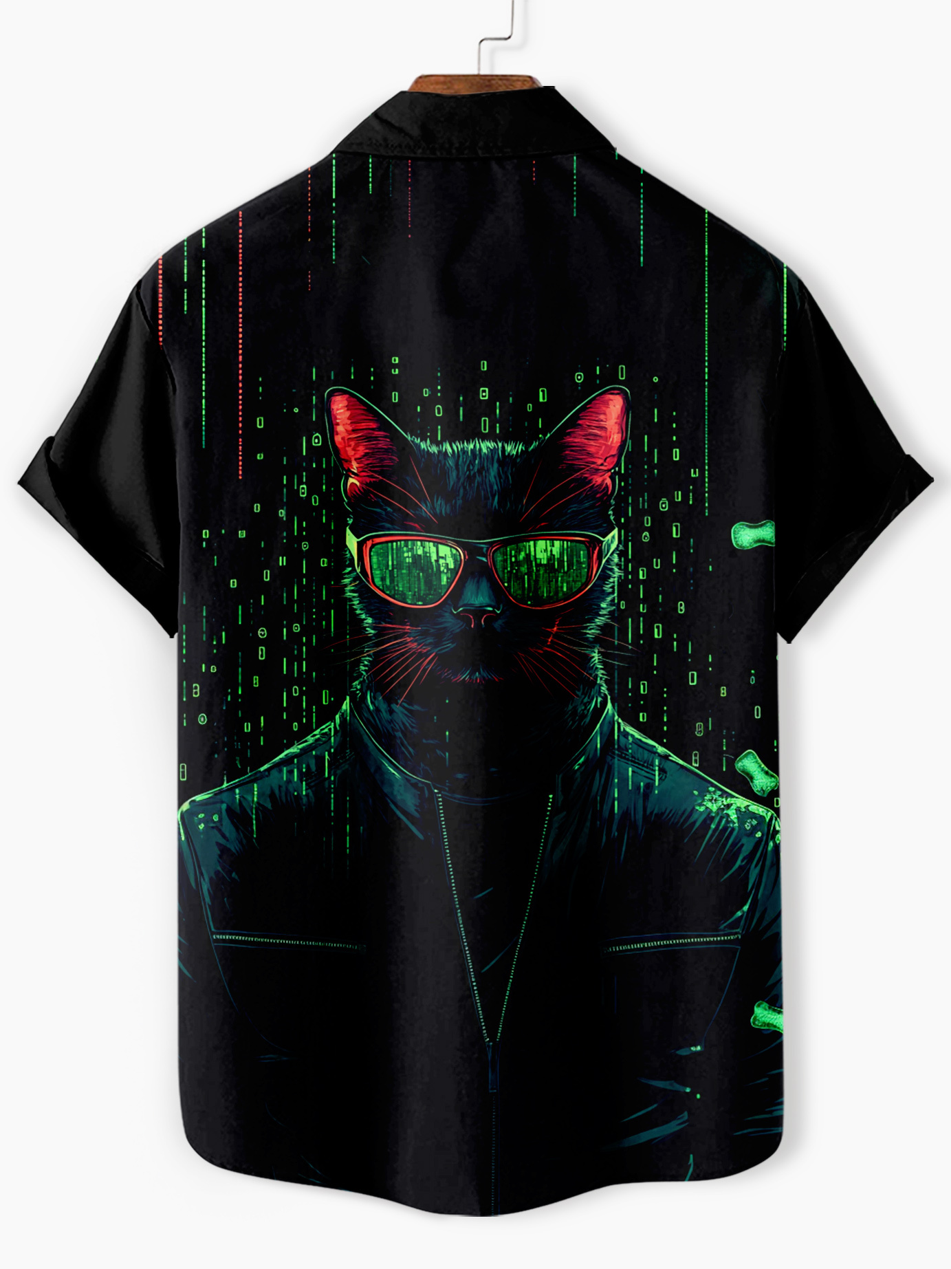 Men's classic movie The Matrix animal fun graphic short sleeve shirt