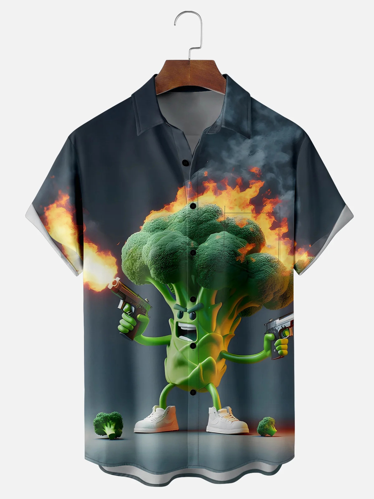 [Copy]Men's Classic Movie Godfather Animal Fun Graphic Short Sleeve Shirt