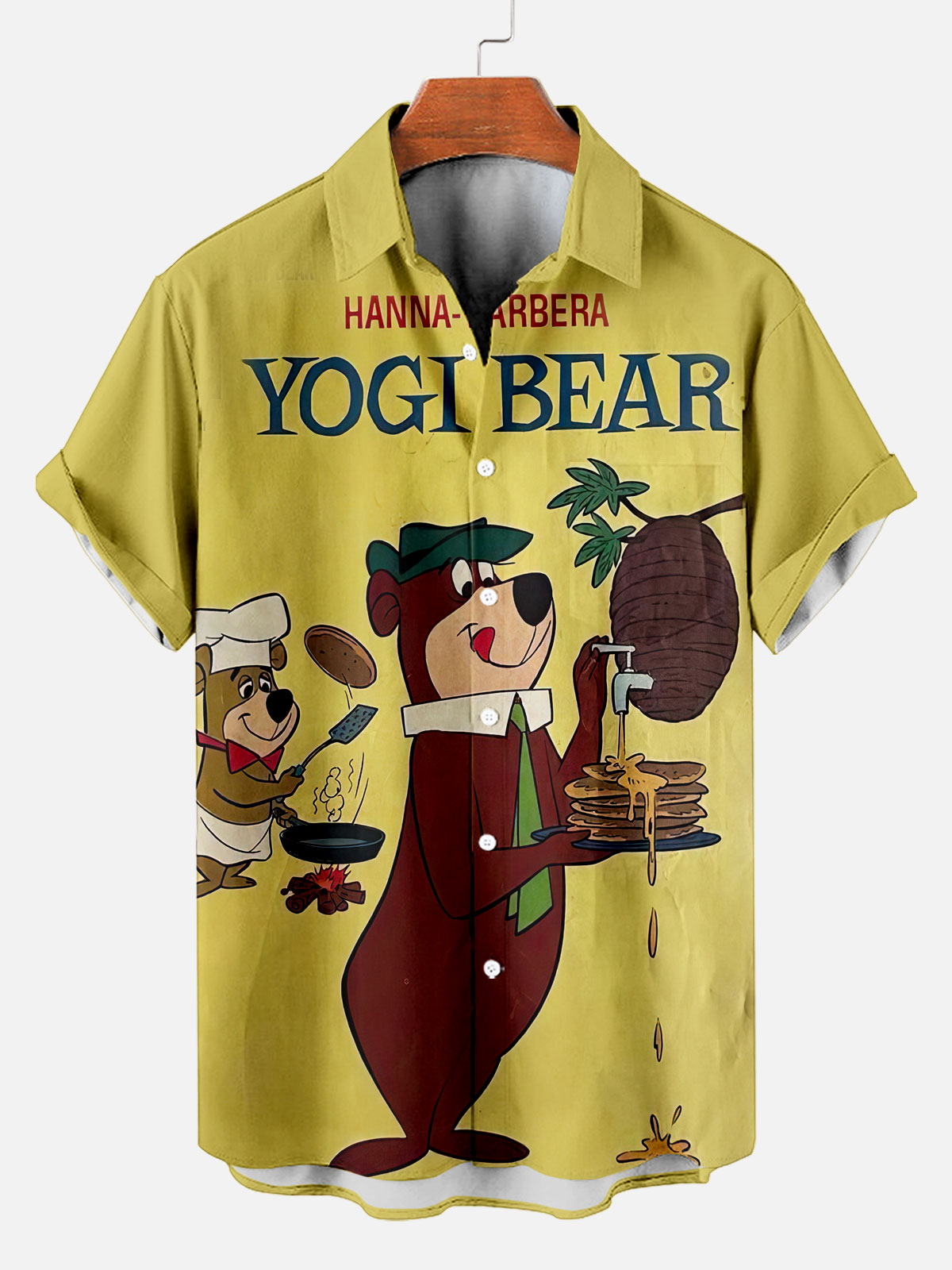 Men's Retro Comic Cartoon Classic Character Graphic Short Sleeve Shirt