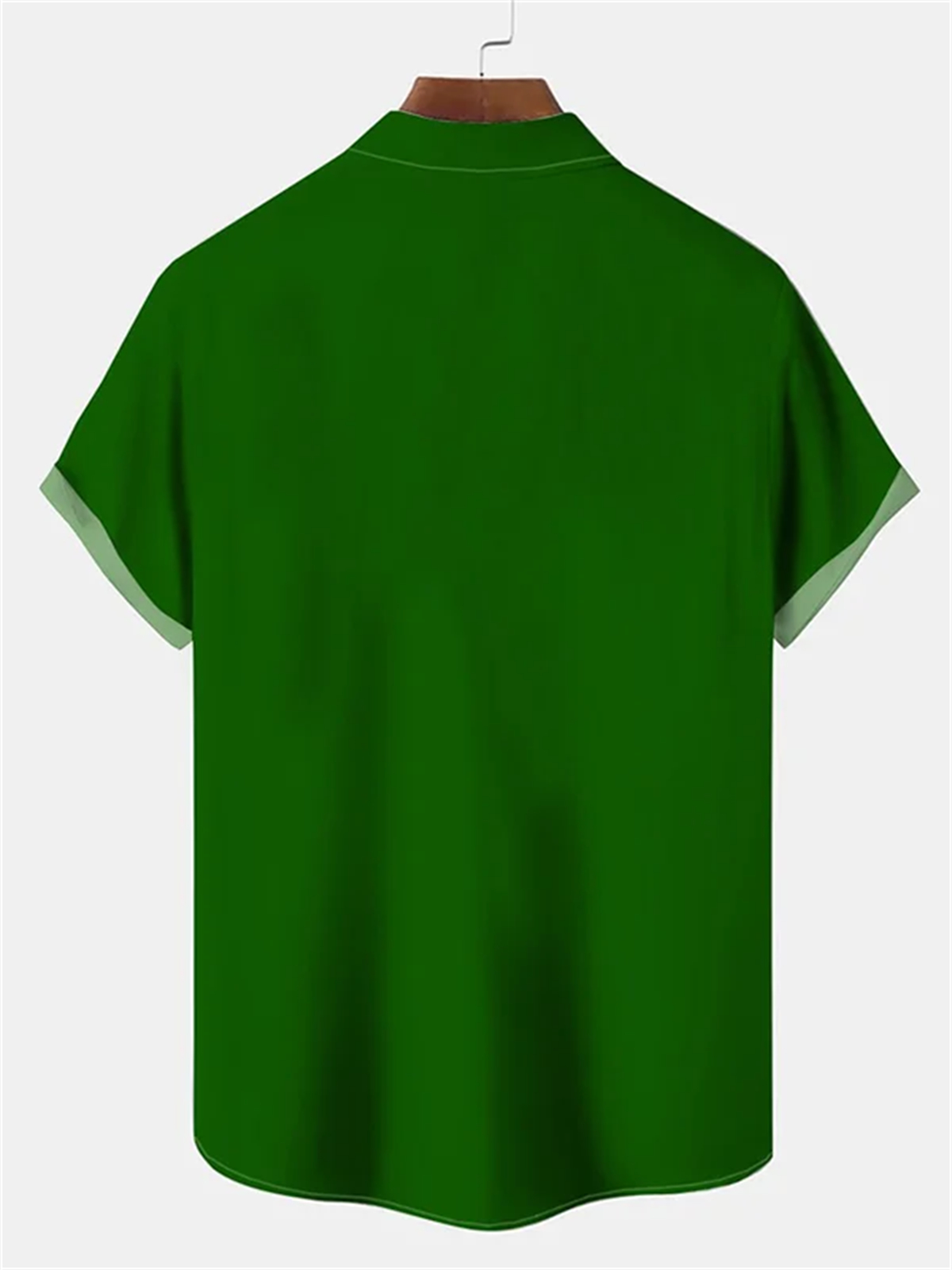 Men's Clover Trick Holiday Bowling Ball Printed Pocket Shirt