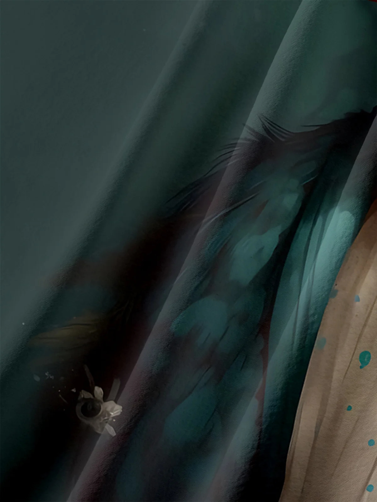 Men's Fun Gentleman Bird Casual Short Sleeve Pocket Shirt