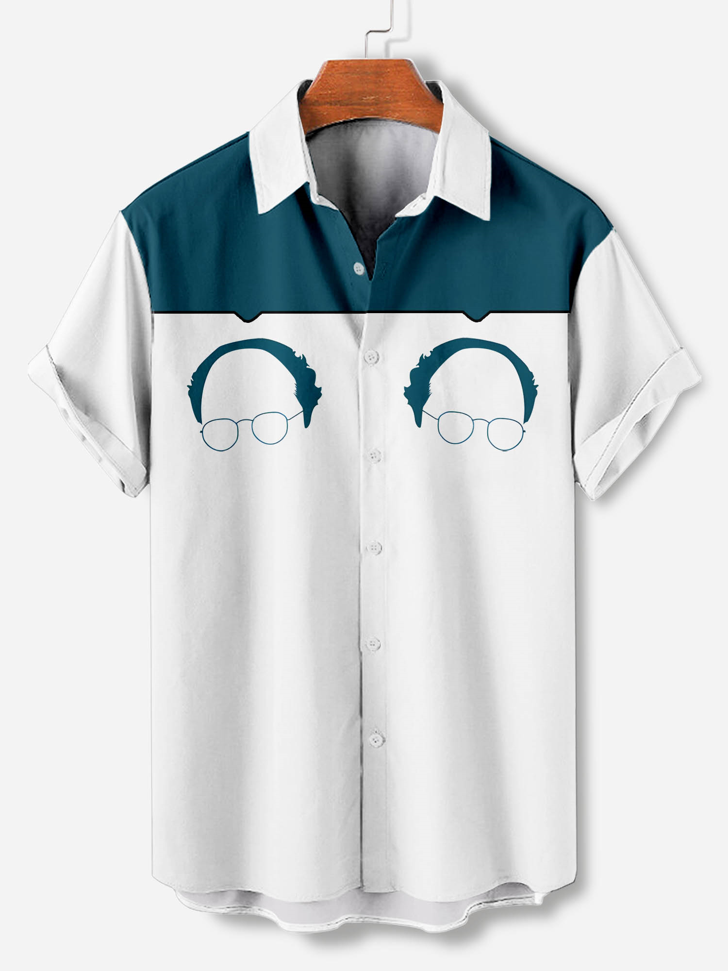 Men's Short Refreshing elegant hawaii Sleeve Shirt