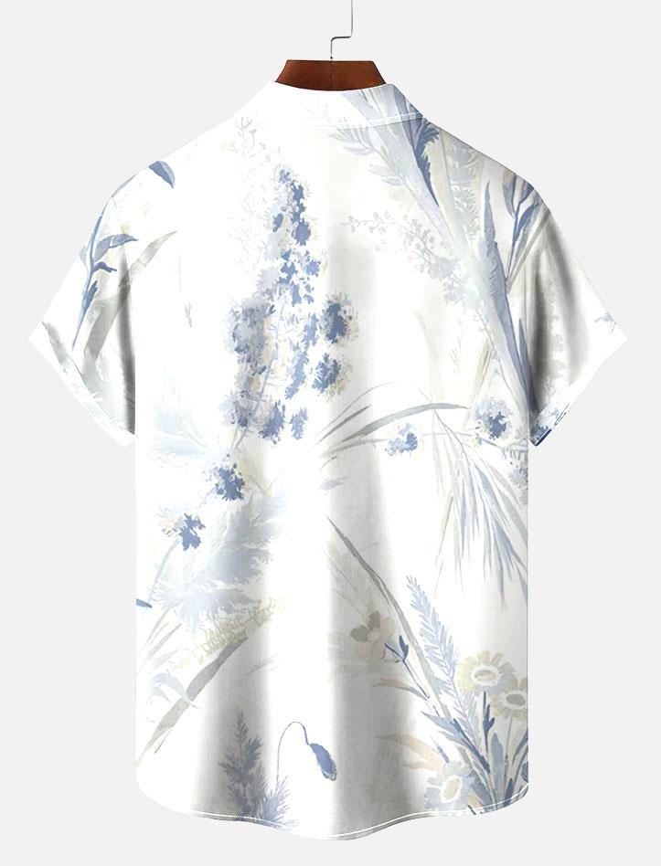 Men's Short Refreshing elegant hawaii Sleeve Shirt 
