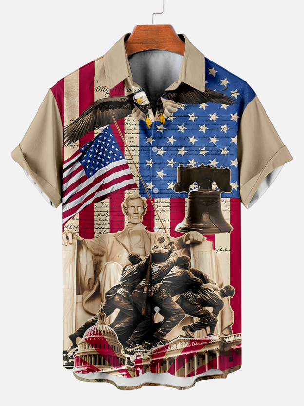 [Copy]Men's Vintage Witch Oil Painting Art Halloween Short Sleeve Shirt