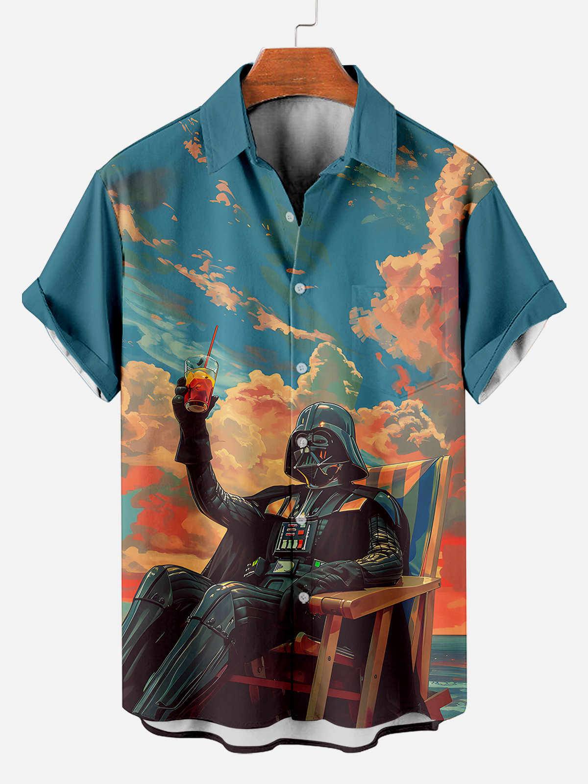 [Copy]Men's Vintage Witch Oil Painting Art Halloween Short Sleeve Shirt
