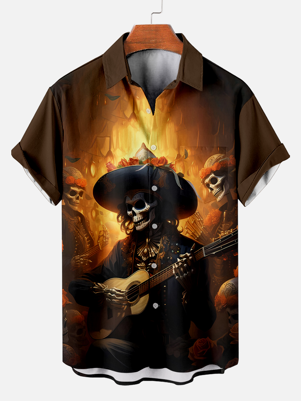 Men's Day of the Dead Graphic Short Sleeve Shirt
