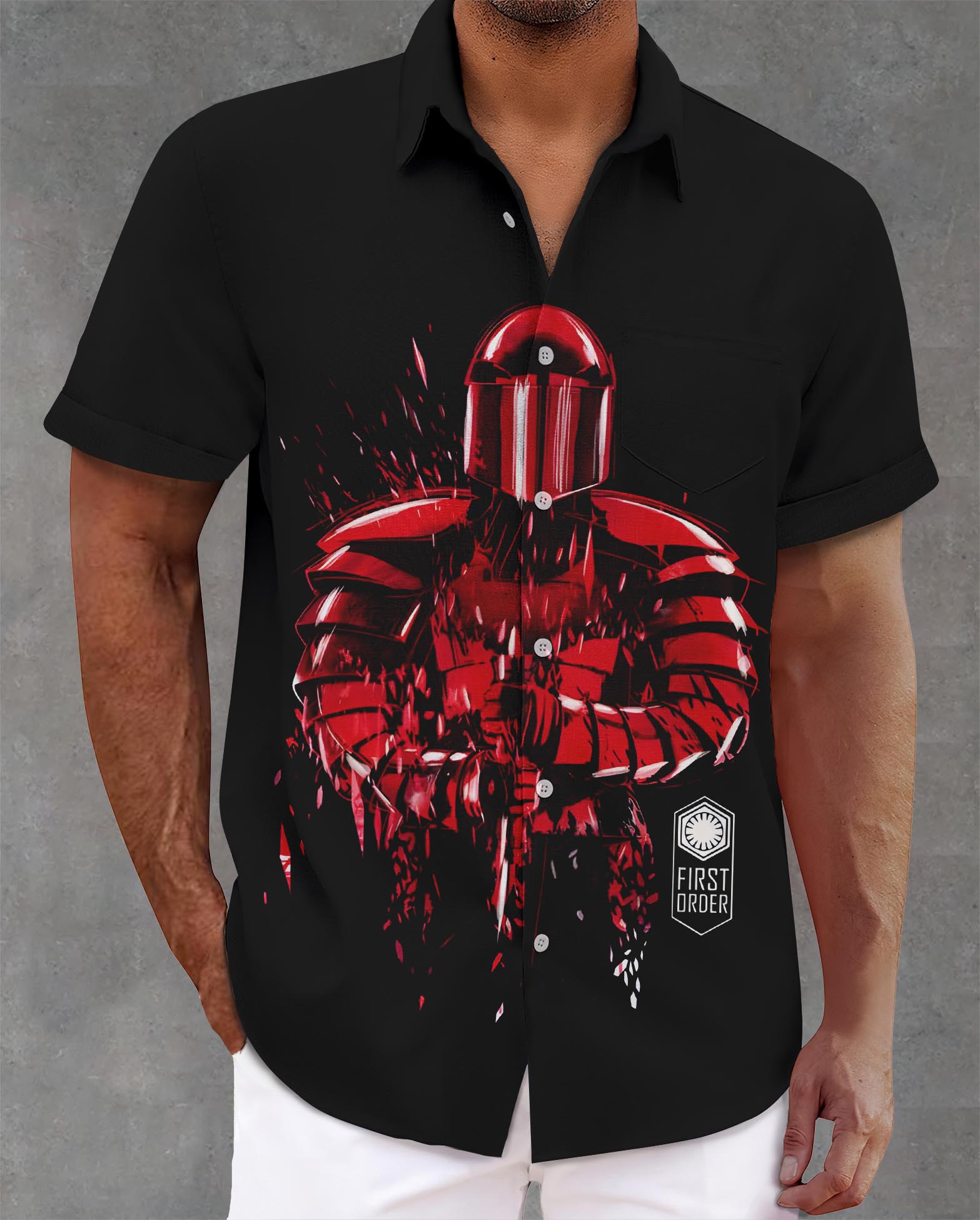 [Copy]Men's Vintage Witch Oil Painting Art Halloween Short Sleeve Shirt