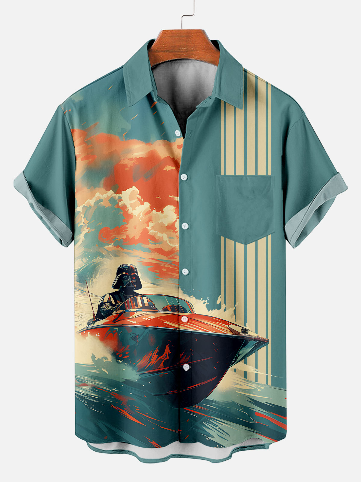 Men's Classic Movie Graphic Short Sleeve Shirt