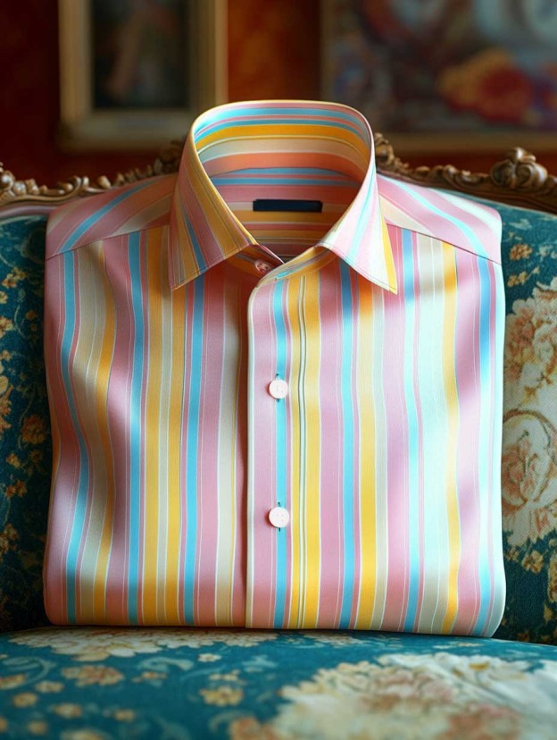 Men's Business Casual Button-Down Shirt