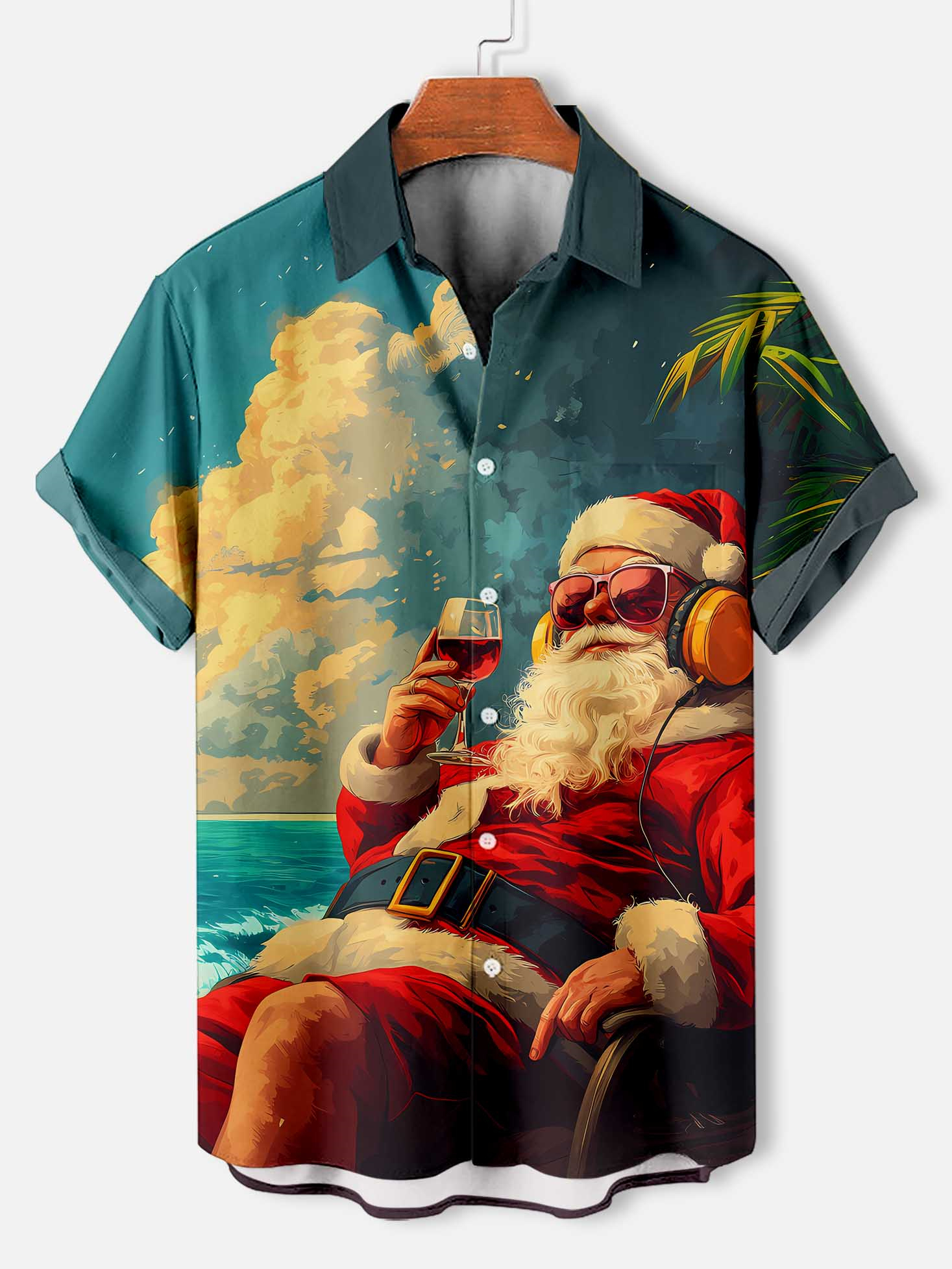 Men's Christmas Graphic Short Sleeve Shirt