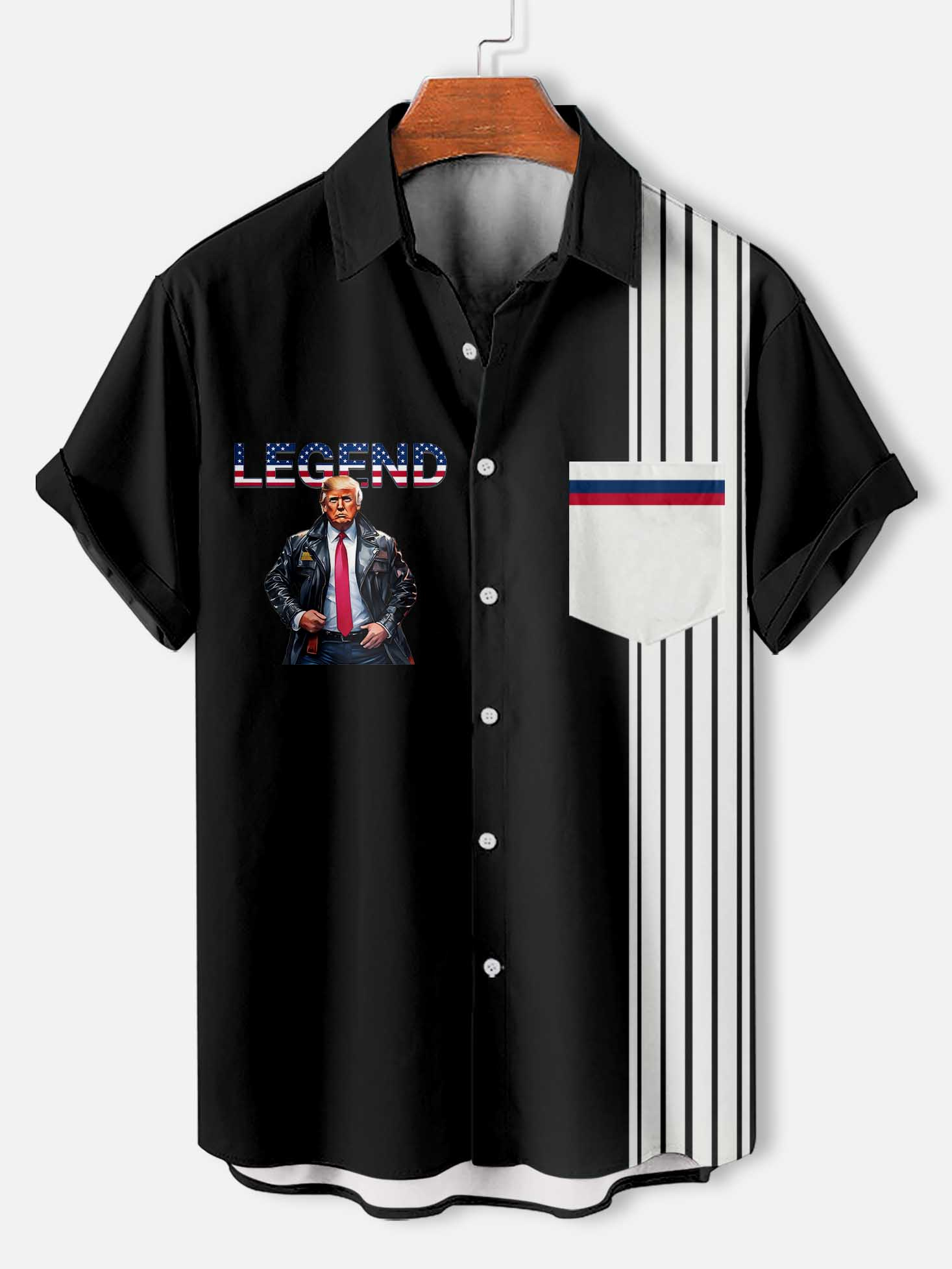 Men's Patriotic Short Sleeve Shirt