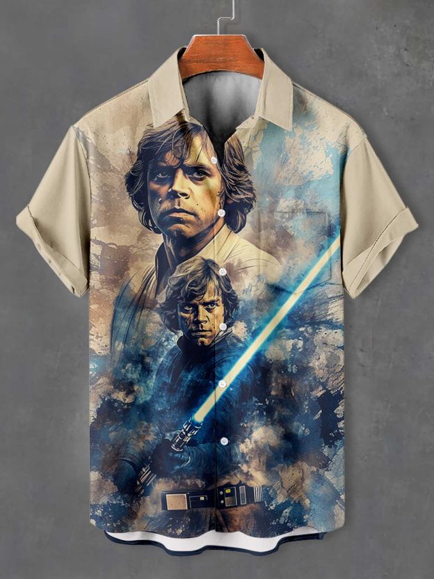 Men's Classic Movie Graphic Short Sleeve Shirt