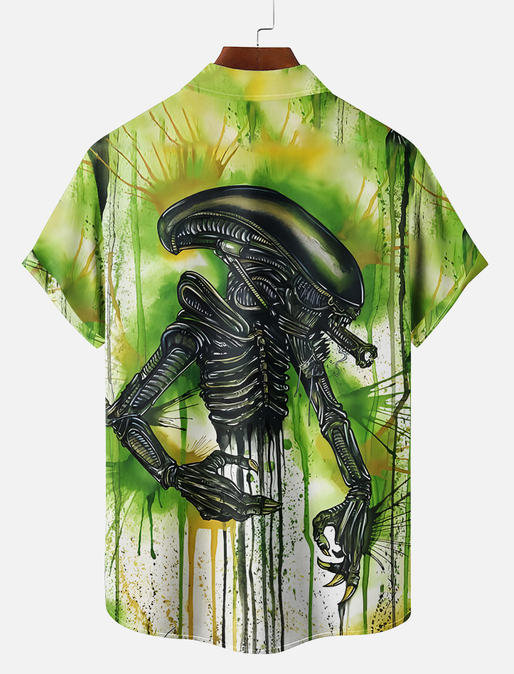 Men's Classic Movie Graphic Short Sleeve Shirt